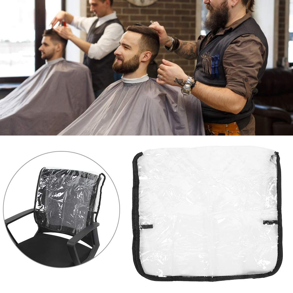 Hair Salon Chair Backrest Protective Cover, Chair Cover Protector, Made of Quality PVC, Easy To Clean, Suitable for Universal Barbershop Chairs