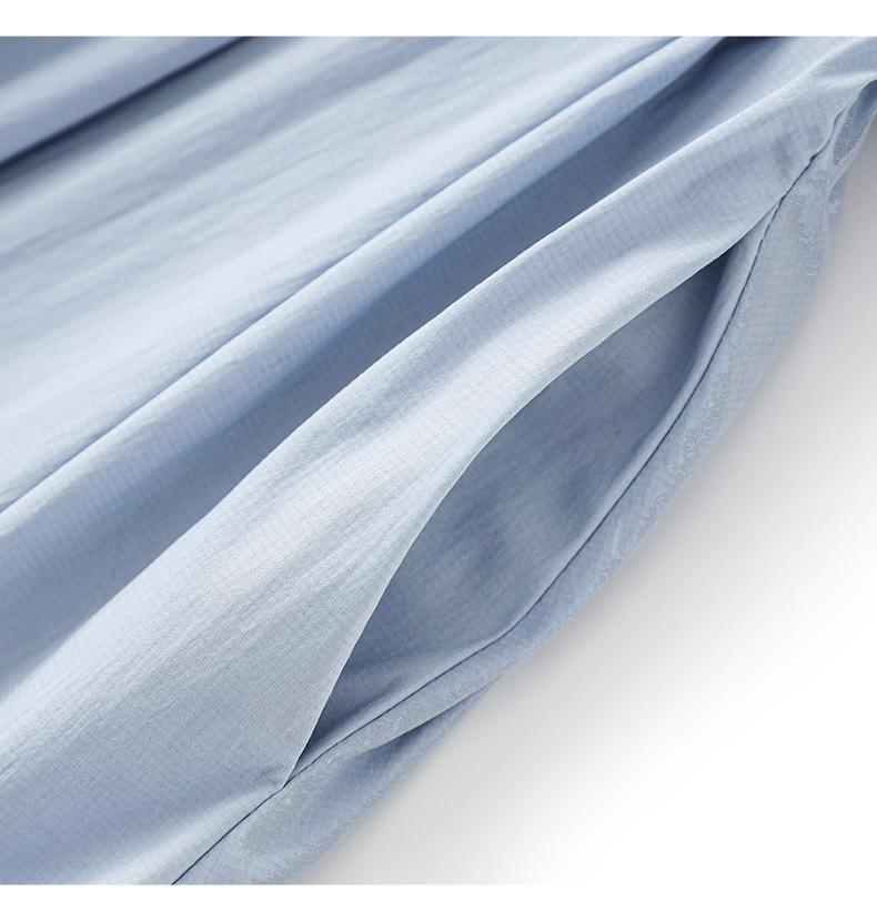 High-Waist Half Zip Casual Summer Shirt Dress