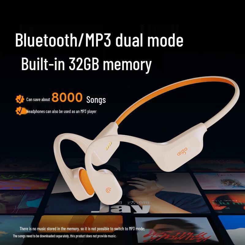 aigo GS06 Bone Conduction Bluetooth Sports Swimming Headphones