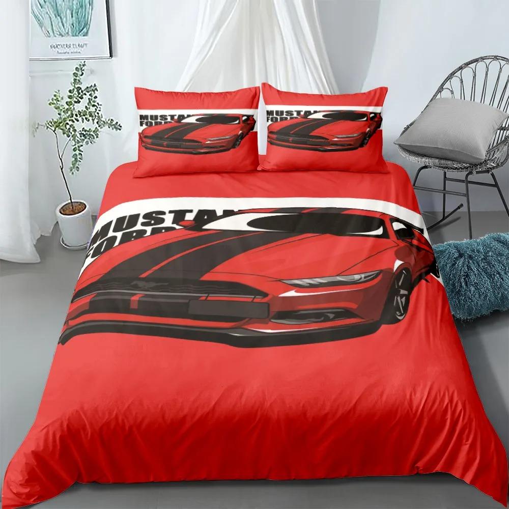 Automobile Poster Fans Duvet Cover Children's BirthdayGift with Zip Room Decor for Teenagers Adulte Microfibre Duvet Cover