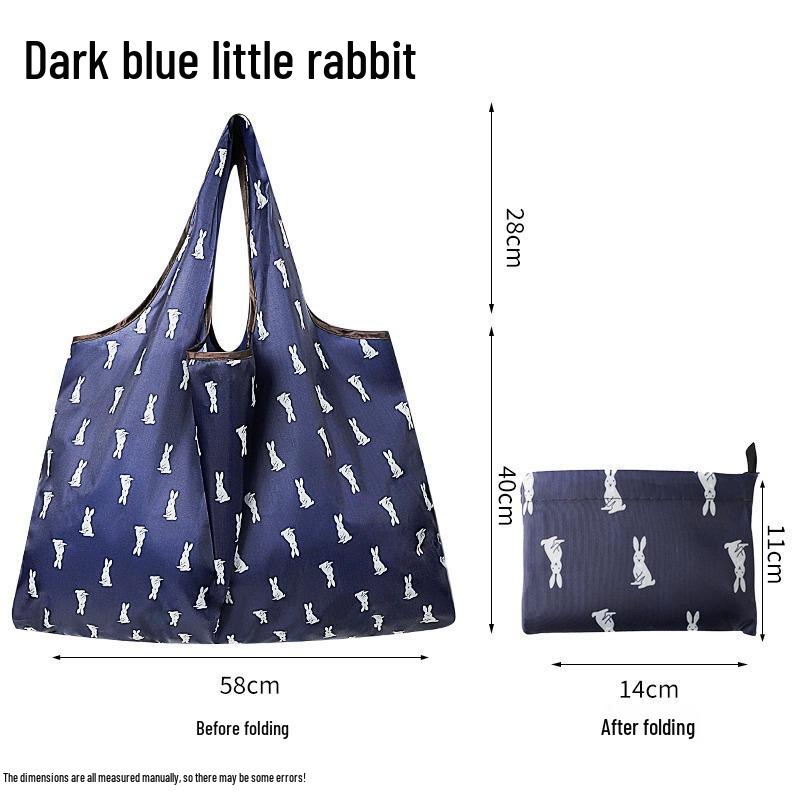 Скидка для новичков: Большая милая складная мультяшная хозяйственная сумка большой вместимости