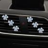 6 Pcs Black Daisy Air Vent Clips, Cute Flower Car Air Fresheners Vents Clips Diamond Vent Clip Car Interior Decor Charm Bling Accessories Decoration