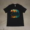 Colorful Bear Sunset Forest Reflection Nature Wildlife Art Unisex T-Shirt