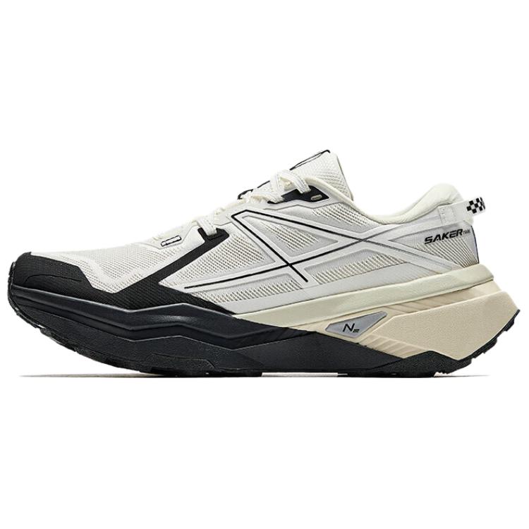 Anta Falcon 2 Comfortable Versatile Non-Slip Shock Absorption Low-Top Trail Running Shoes Women sneaker White Black 122515502A-8