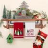 2pcs Reindeer Christmas Kitchen Towels Santa Claus Cleaning Cloth Xmas Hand Towels  Winter Home