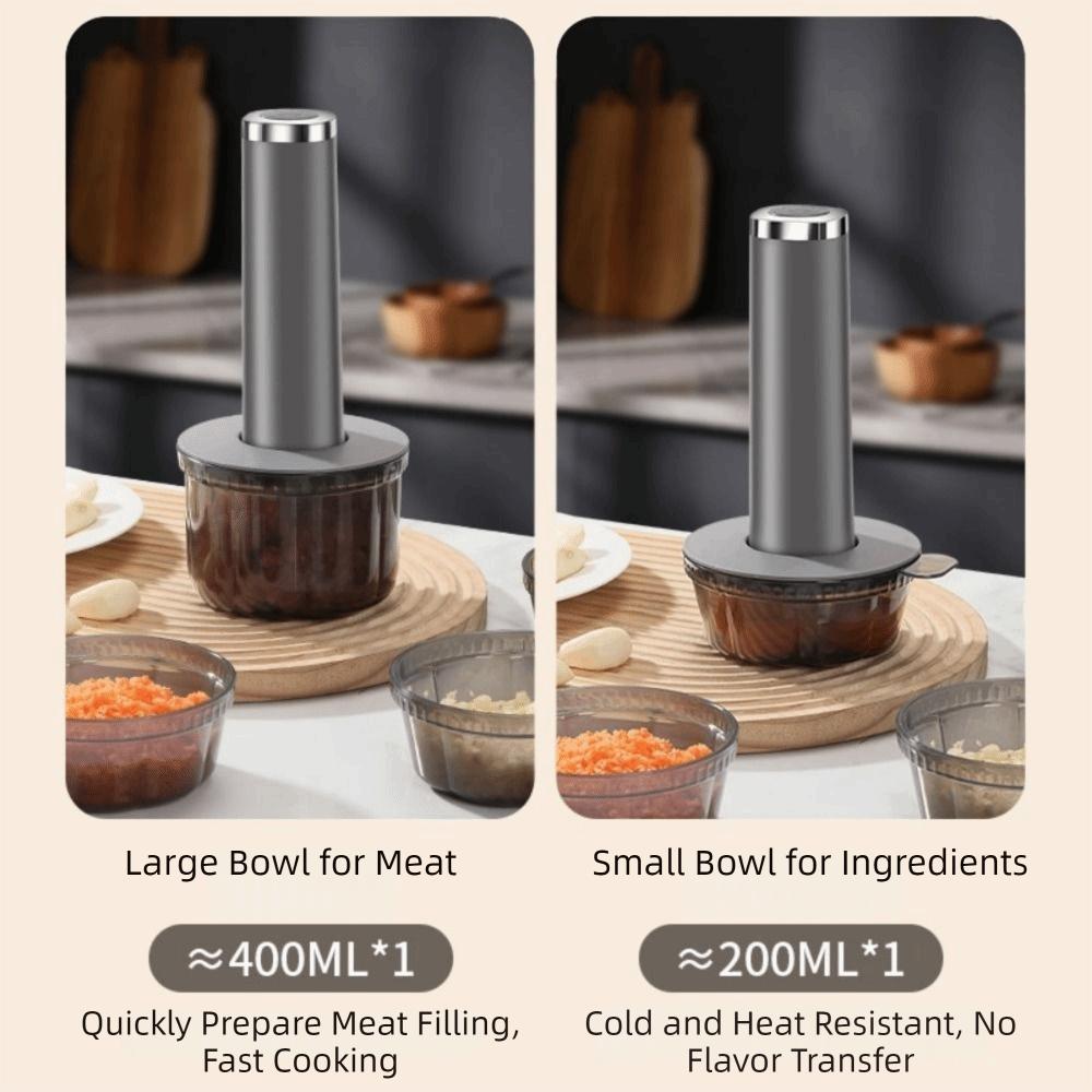 Moedor de Carne Elétrico Potente Recarregável por USB Processador de Comida de Bebê Preparo de Salada