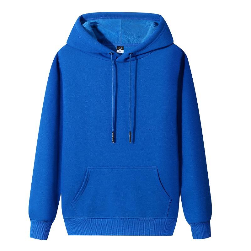 IHUASU Men's Fashion Casual Solid Color Print Autumn Winter Hoodie Elegant