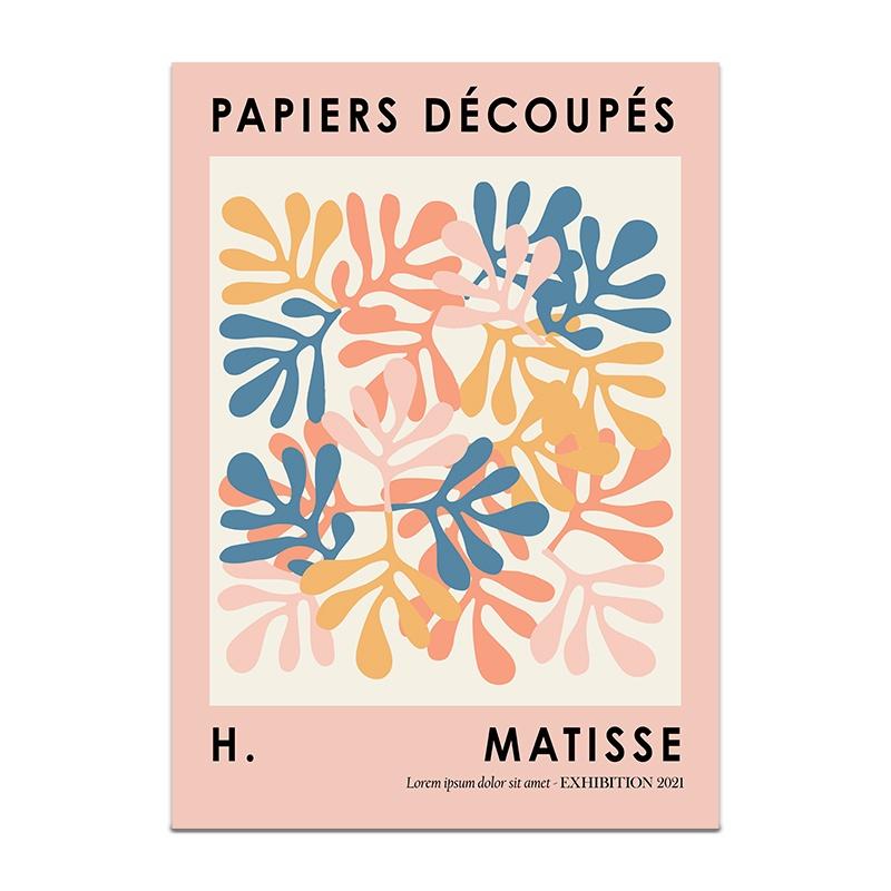 Henri Matisse Poster Flower Canvas Painting Art Nordic Leaf Posters Prints Wall Pictures for Living Room Home Decor Unframed