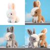 Soft And Huggable Bunny Plushie Adorable Stuffed Rabbit Pendant For Keyring And Bag