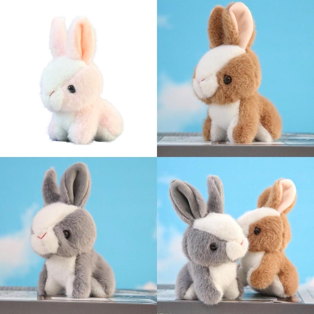 Soft And Huggable Bunny Plushie Adorable Stuffed Rabbit Pendant For Keyring And Bag