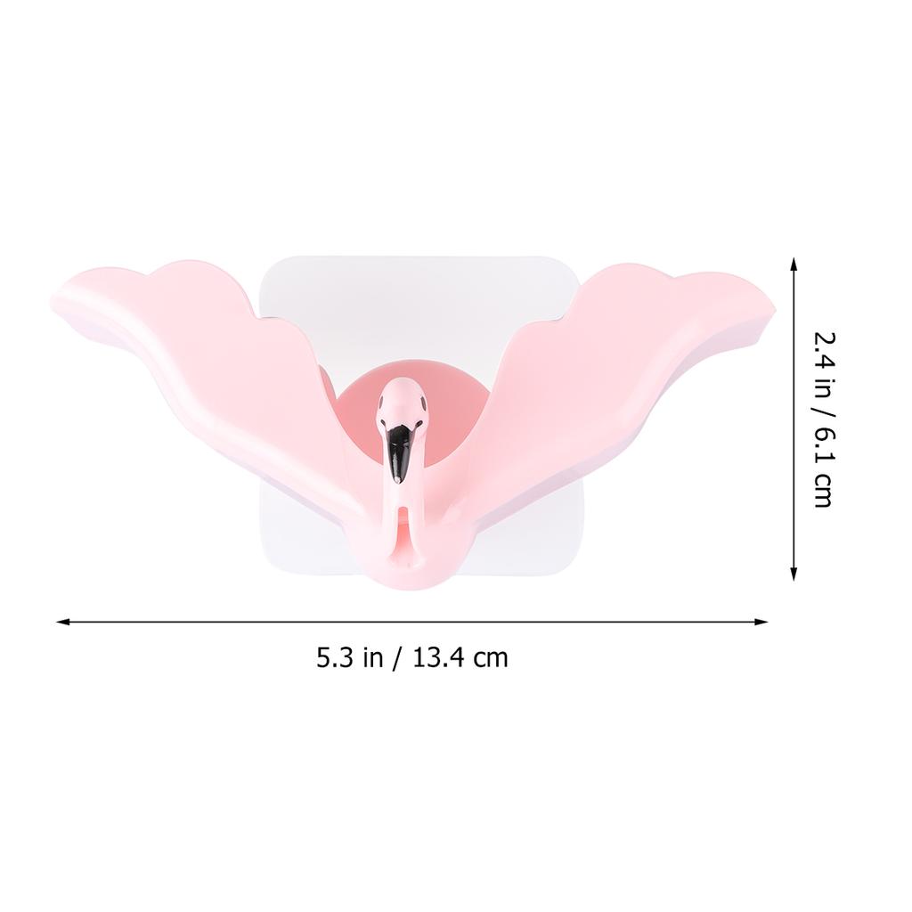1pc Dish Set Wall-Mounted Soap Holder Flamingo Style Smooth Drainage Bathroom Organizer Soap Bar Storage Holder Home Use