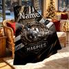 Custom Name Personalized Collingwood Print Blanket, Home Decor, Bedroom, Sofa, Camping, Couch, Gifts for Birthday Christmas