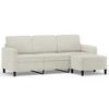 Vidaxl Sofa 3-Osobowa, Kremowa, 180 Cm, Tapicerowana Aksamit