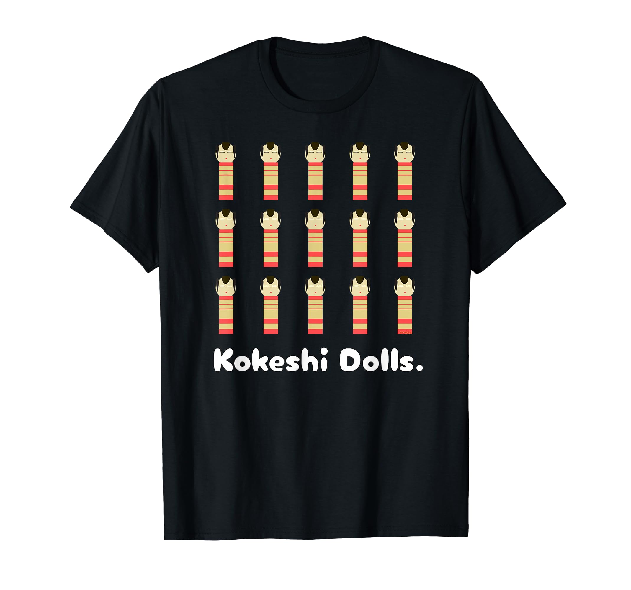 Kokeshi Dolls. Kokeshi dolls in kimonos from the Meiji, Taisho, and Showa eras. Retro souvenirs and T-shirts.