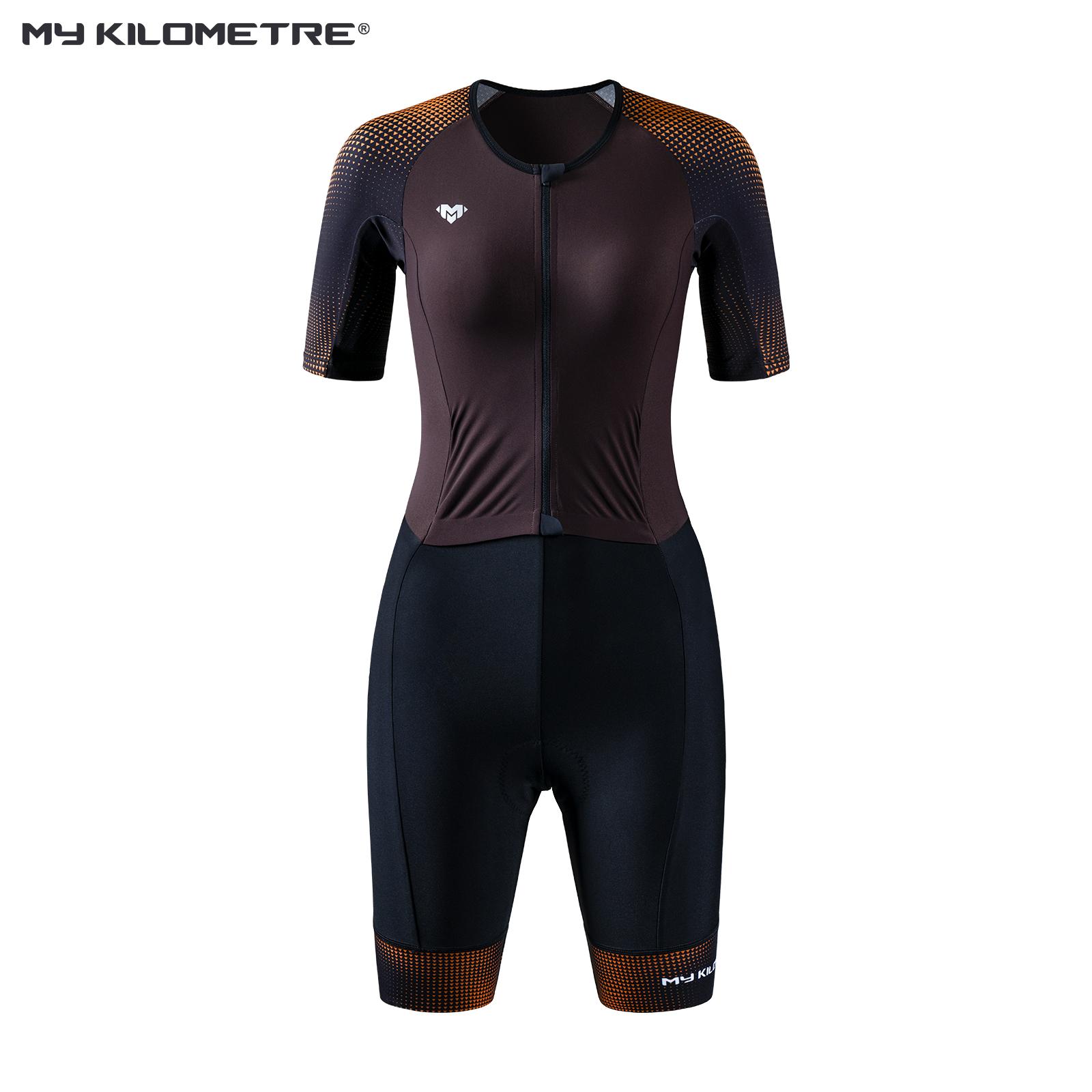 

Women s One Piece Triathlon Suit Professional Quick Dry Padded Tri Suit for Ironman Race Cycling Swimming S-XXL MY KILOMETRE XXL