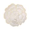 Peony Flower Placemat Nordic Style Gold Color Coaster Decorative Dinning Table Mat Waterproof Non-slip Heat Table Pad Home Decor