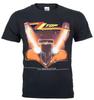 Camiseta Oficial ZZ Top Portada del Álbum Eliminator Coche Hot Rod Nueva Mediana
