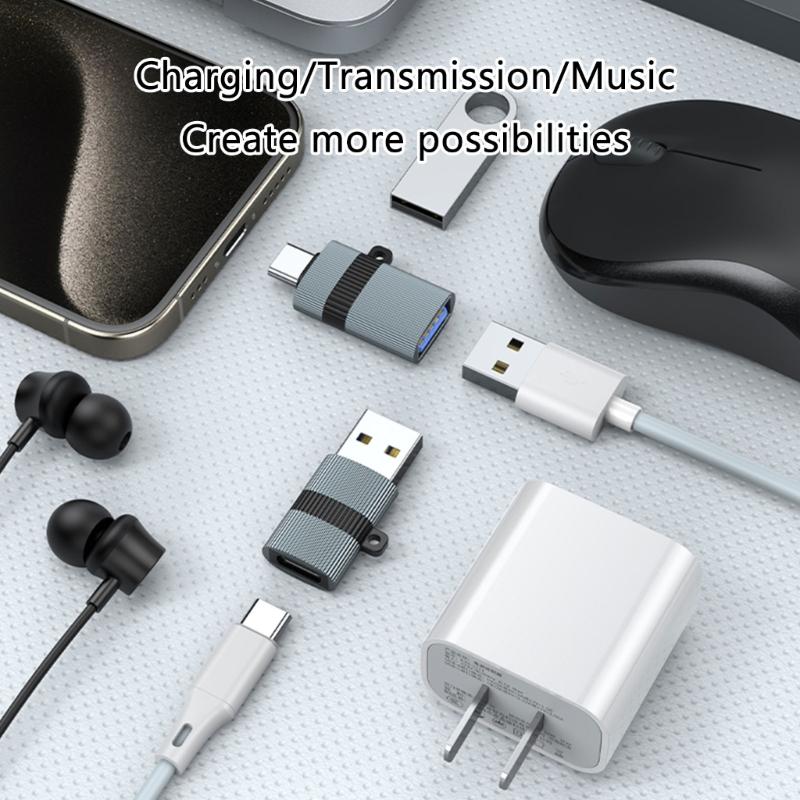 Compactly USB C To USB A Adapter Type C To USB Converter for Easy Connection Data Transfer and Charging Metal Shell