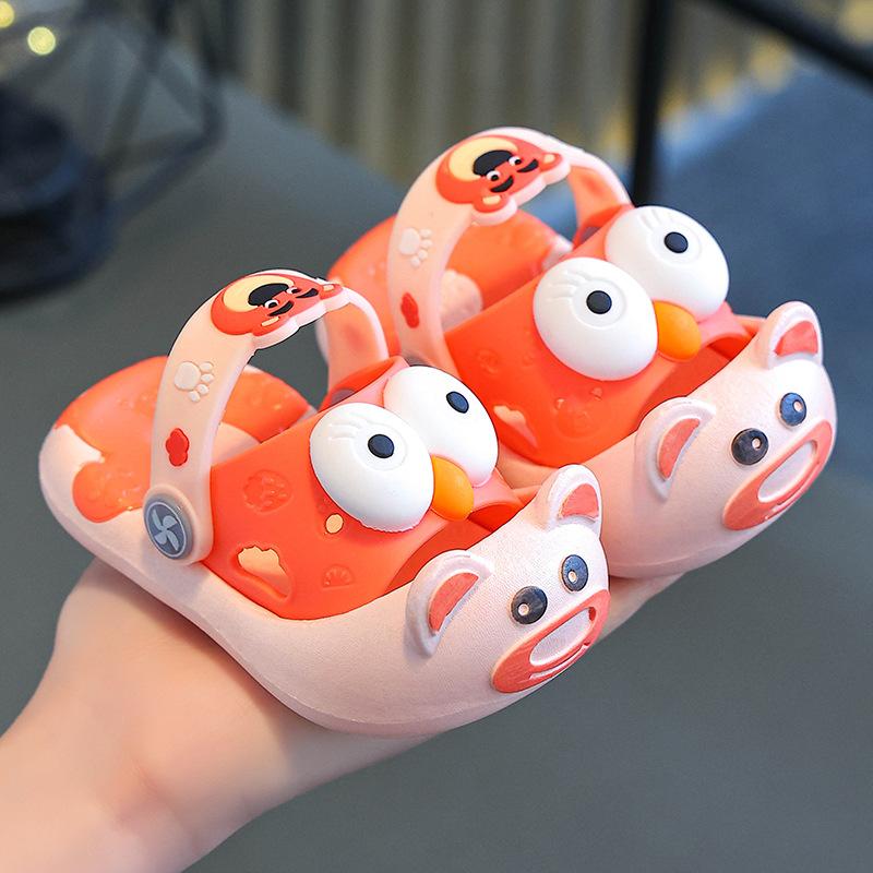 Big Eyed Children's Slippers, Baby Slippers, Sandals Cartoon Children's Summer Outdoor Sandals, Small Children's Shoes