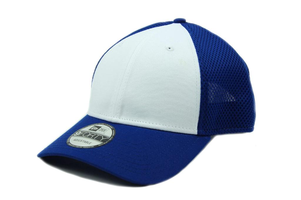 New Era 9FORTY Mesh Snapback Cap (White/Royal)