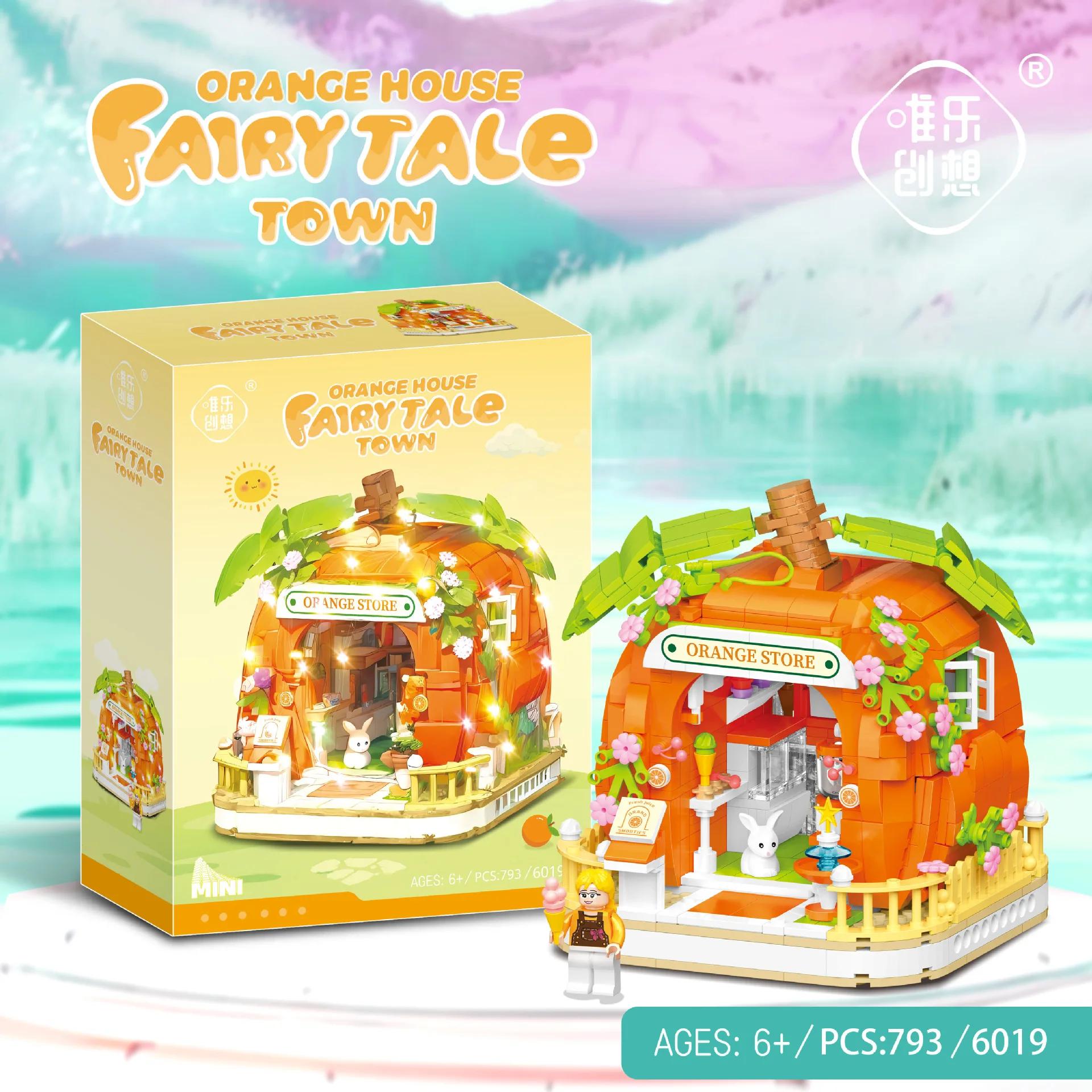 

Мини-конструкторы Fruit Town Street view игрушка в подарок