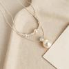 Elegant Double Layer Pearl Choker Necklace for Women - Summer Luxury Clavicle Design