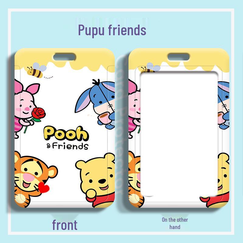 

Cartoon Bus Card Holder & Luggage Tag ID Badge Subway Access Cover