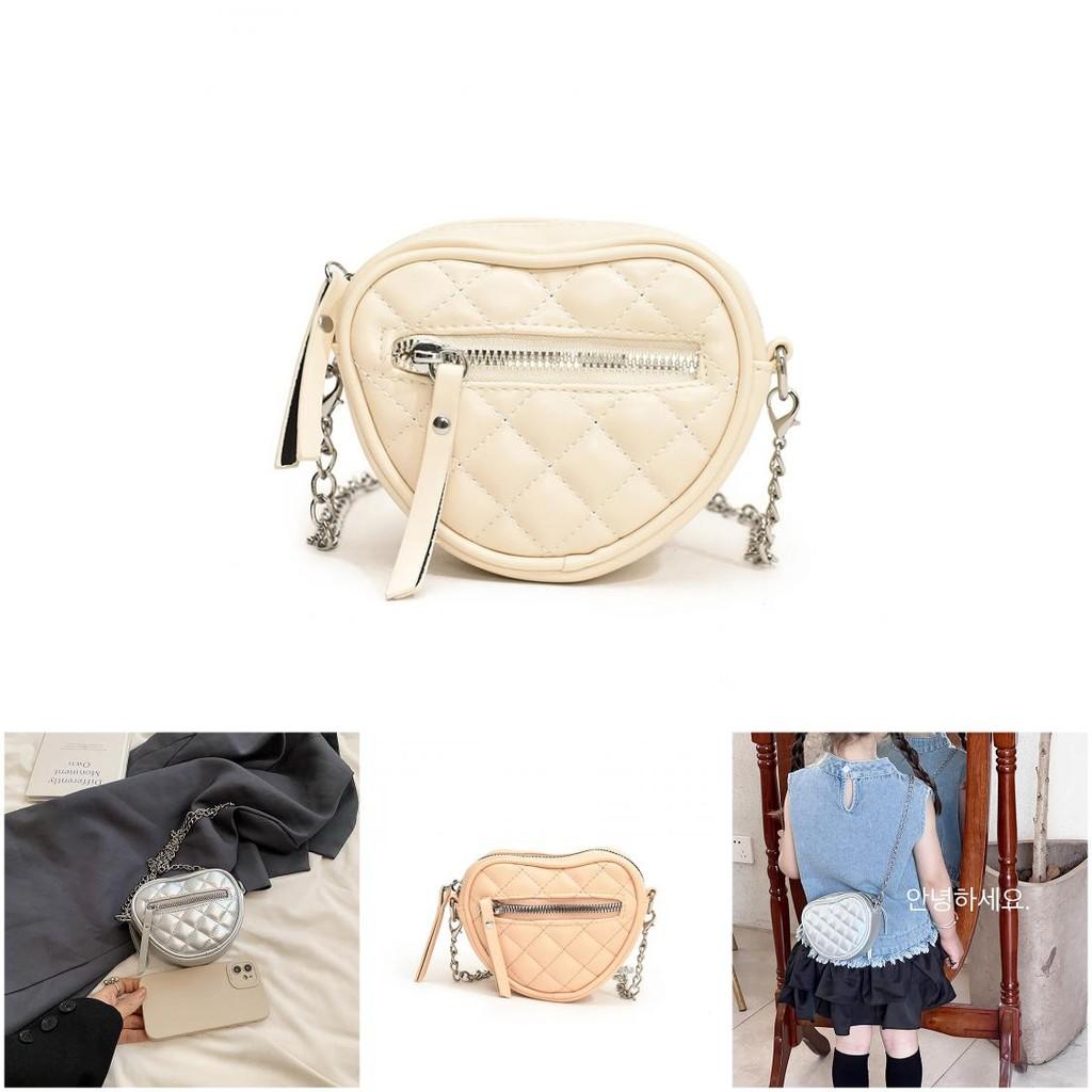 Kinderen Liefde Hart Ketting Crossbody Tas Met Pu Materiaal Voor Peuters Dagelijks Gebruik