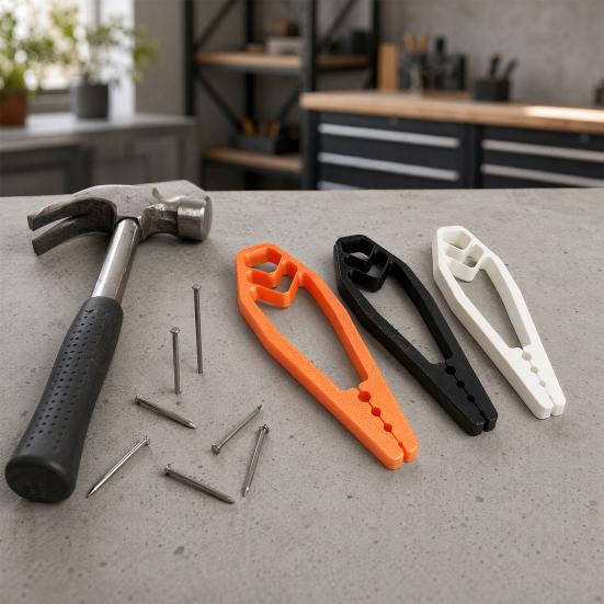 Lightweight Nail Fixer Holder Pliers for Hammering, Portable 3D Printed Fixing Positioning Tools, Keep Fingers Safe In Woodworking & Repair