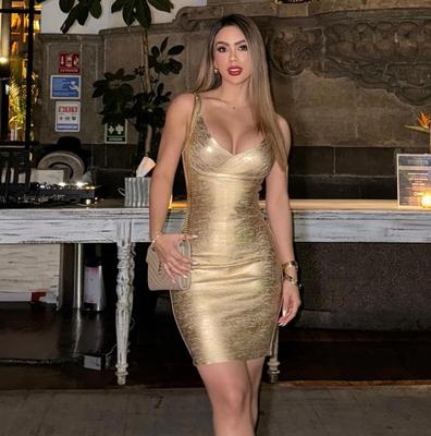 Luxury Sexy Low-Cut Bandage Bodycon Evening Gown for Women