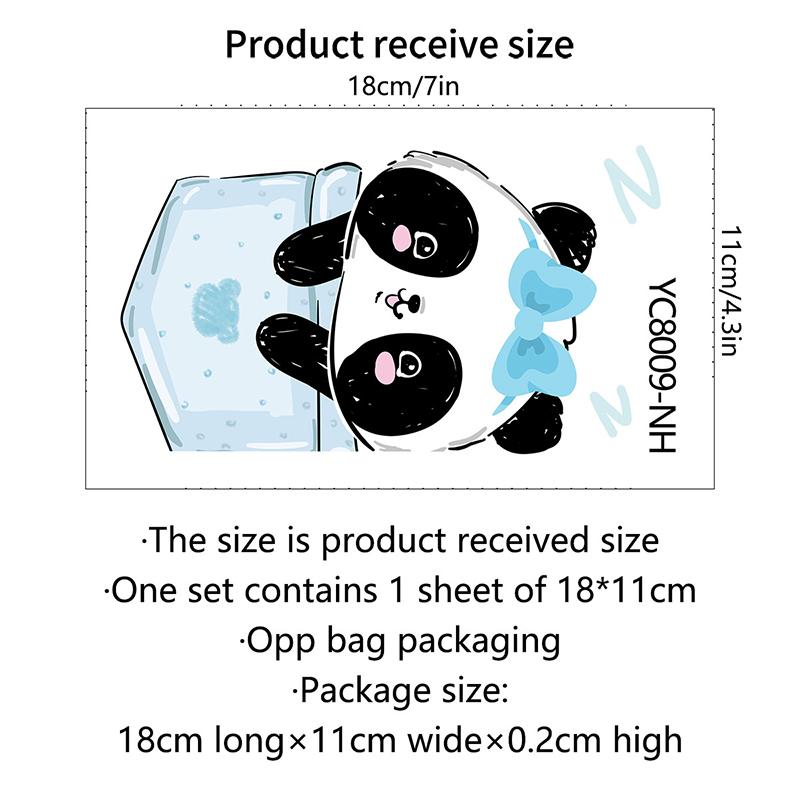 Red Panda Sleep Glow-In-The-Dark Switch Wall Stickers Bedroom Living Room Decoration Self-Adhesive Wall Stickers