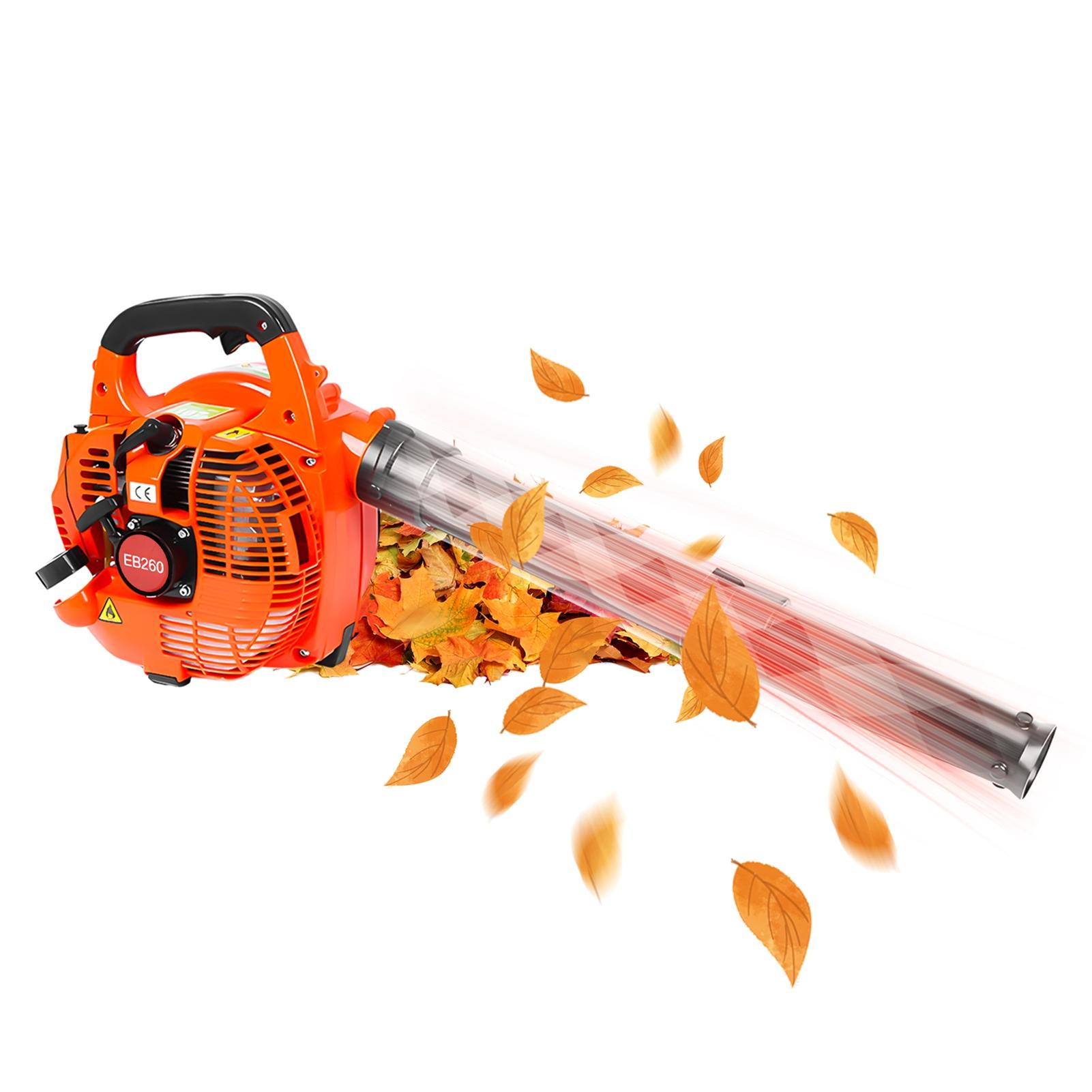 

Gas Powered Leaf Blower 2 Stroke Engine 25.4CC 275.45CFM Air Volume 0.65L Oil Tank Handheld Blower Powerful Wind Snow оранжевый