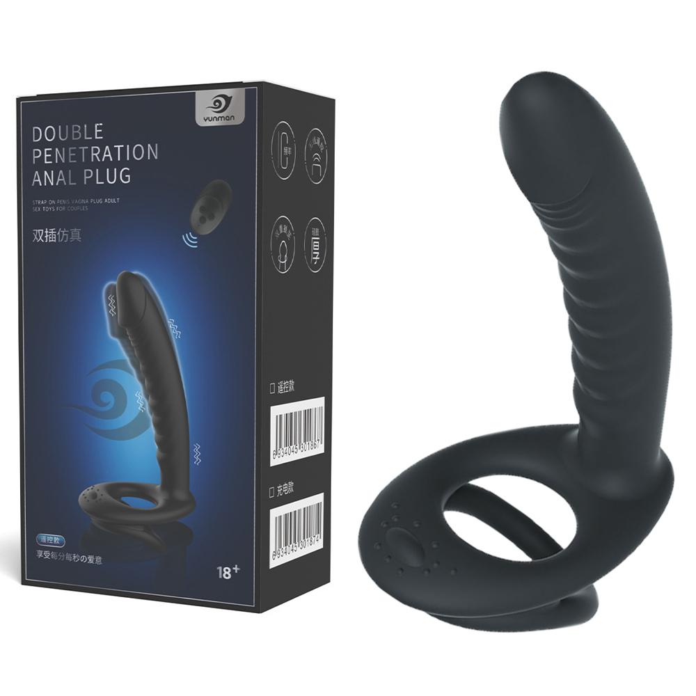 Männlicher Penis Penisringe Analvibratoren Verzögerung der Ejakulation Anus Butt Plug Vibrator G-Punkt Dildo Paare Ring Sexspielzeug für Männer Frauen