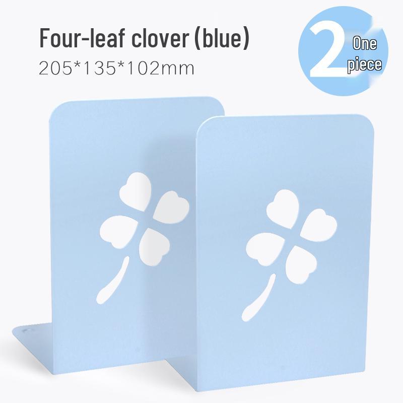 L-Shaped Bookstand Divider Clip & Bookend Desktop Organizer