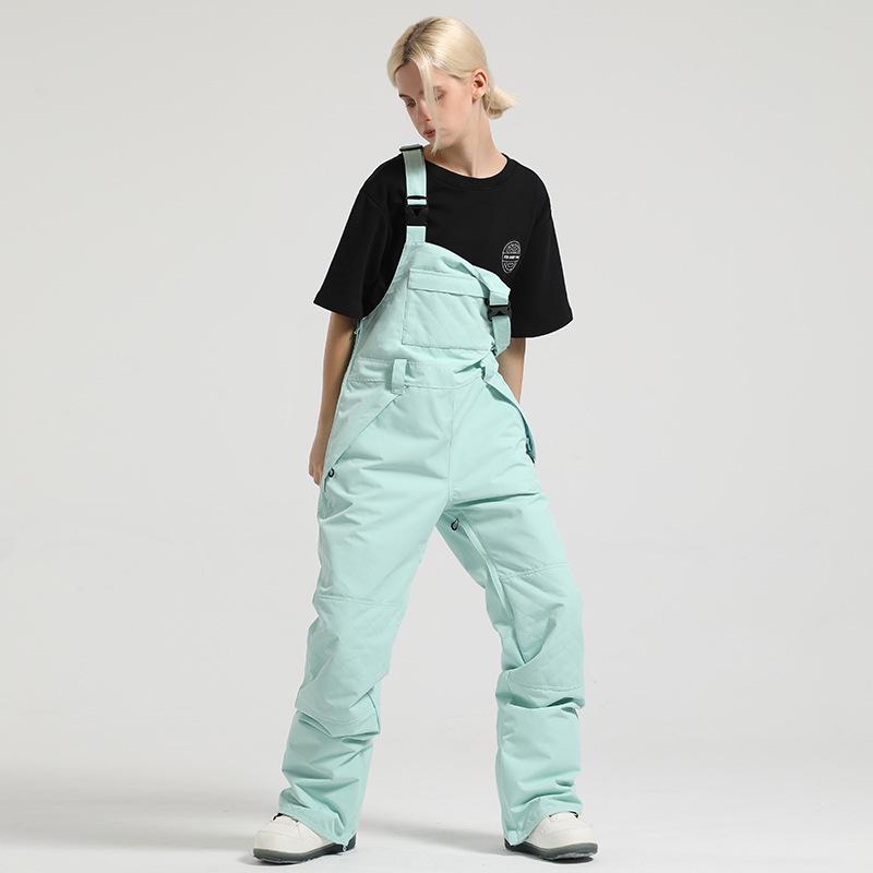 Women's Winter Waterproof Ski Overalls: Windproof, Wear-Resistant, One-Piece Snowboard Pants