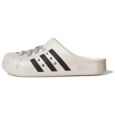 Adilette Clogs Asia Sizing 'White Black' Men's JH9849