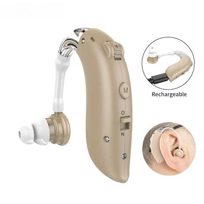 Mini Rechargeable Hearing Aid Digital BTE Hearing Aids Adjustable Tone Sound Amplifier Portable Deaf Elderly Digital Hearing Aid