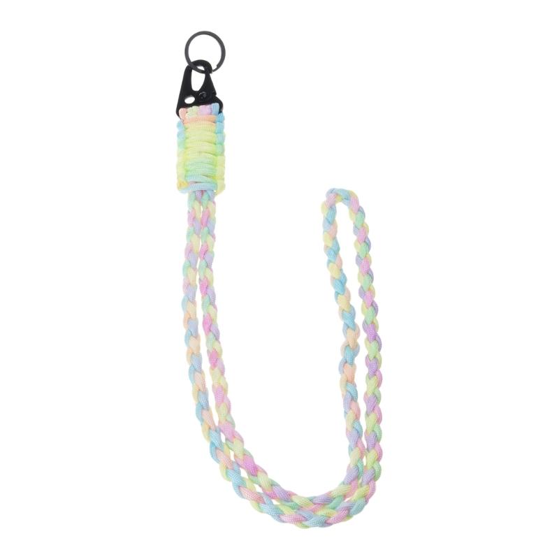 2 Stück Paracord Schlüsselanhänger mit Karabiner Paracord Halsband Schlüsselanhänger Strapazierfähiges geflochtenes Seil Halskette Schlüsselanhänger