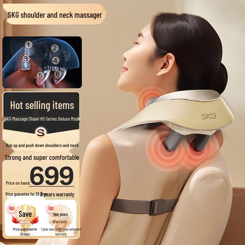

SKG H5 Deluxe Neck and Shoulder Massager CN plug (adapter included)