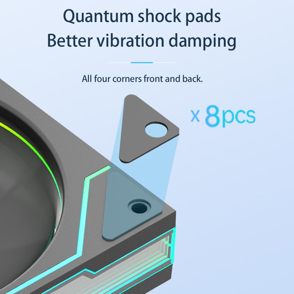 1/2Pcs Computer Chassis Fan 12cm Case Cooler Fan 4 Pin PWM Quiet Cooling Fan for Most PC Cooling Systems 800-1800RPM 5V 3Pin