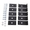 Mesh Panel Mounting Kit Sturdy Mesh Mounting Brackets Weatherproof Fence Fasteners Grid Mounting Set