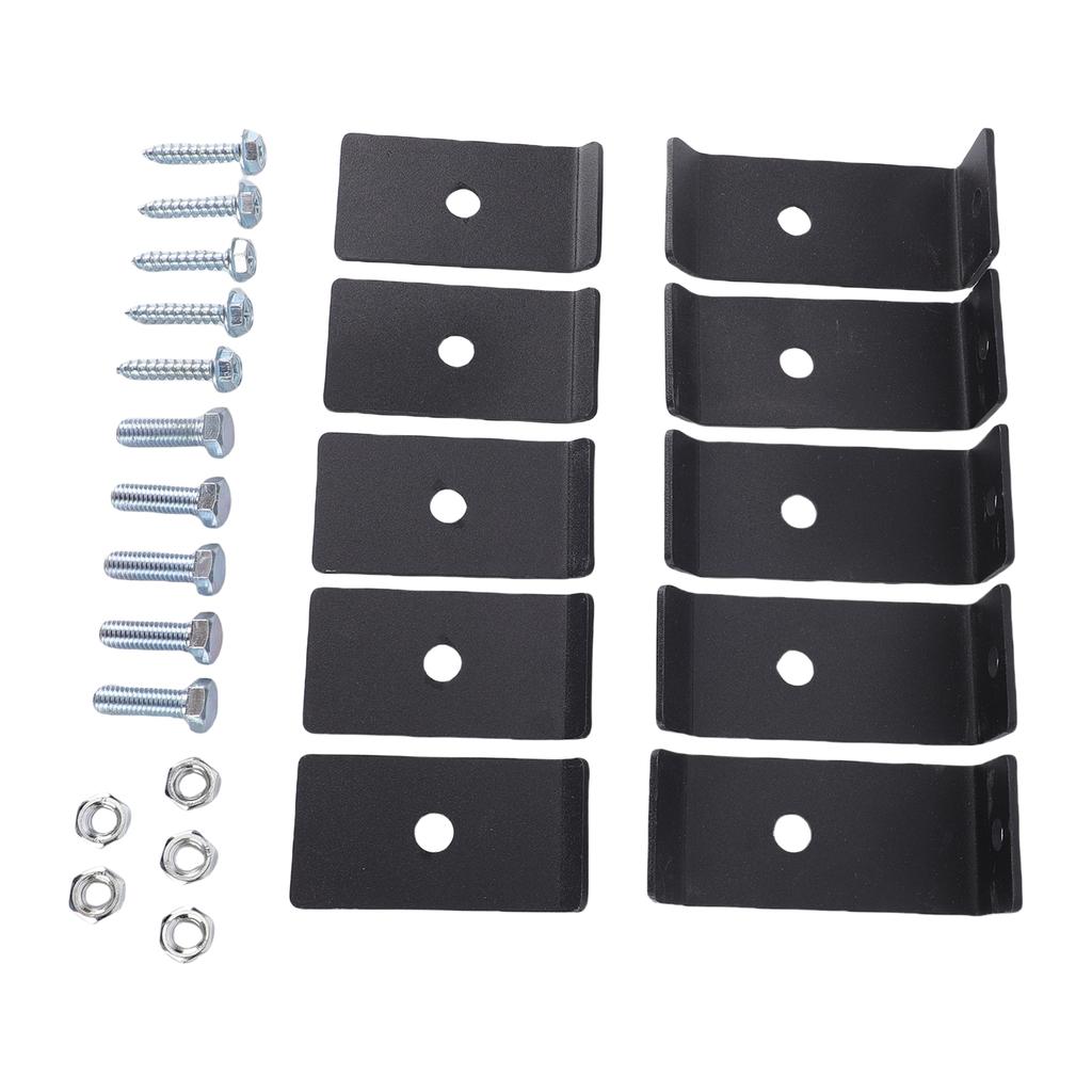 Mesh Panel Mounting Kit Sturdy Mesh Mounting Brackets Weatherproof Fence Fasteners Grid Mounting Set