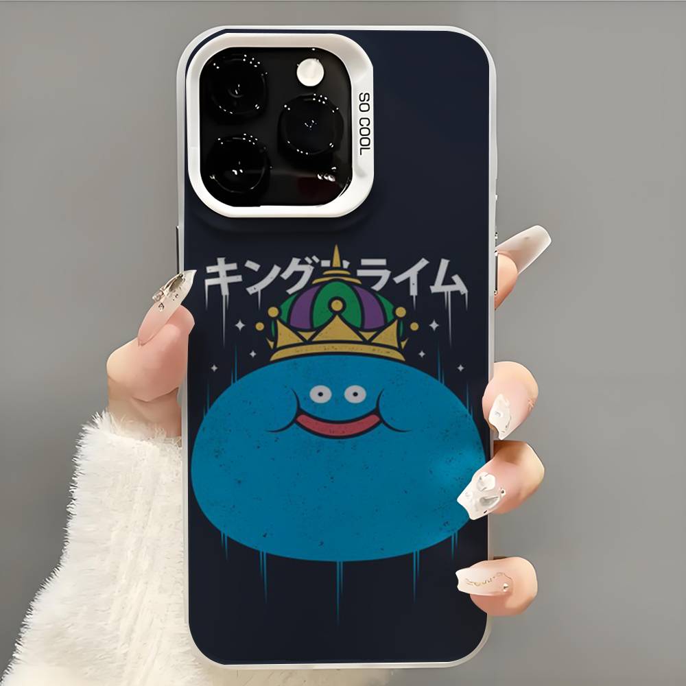 D-Dragon Quest Slime Phone Case Phone Case For iPhone 14 16 15 11 12 13 Pro Max Mini Plus Shockproof Cover