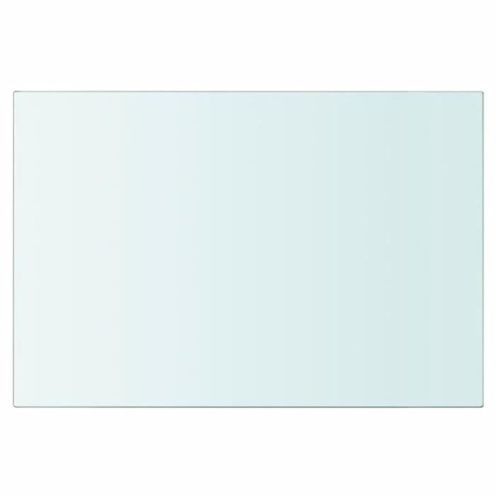Panneau pour étagère - vidaXL - Verre transparent - 30 x 20 cm - Verre trempé - Contemporain
