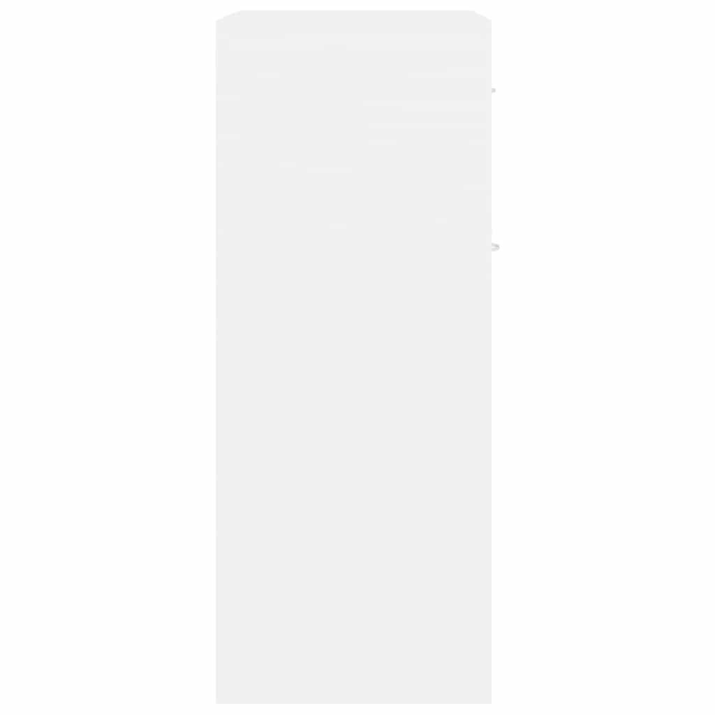 Weißer Seitenschrank, Aufbewahrungsschrank, Flur-Aufbewahrungsschrank, 60x30x75 Cm