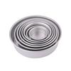 YUNLUAN Anodized Aluminum Round Removable Bottom Cake Mold