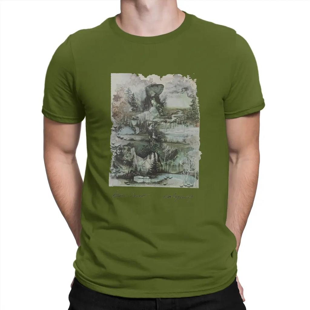 Music T-Shirt Men B-Bon Ivers Humor Cotton Tee Shirt Crew Neck Short Sleeve T Shirts Gift Idea Clothes