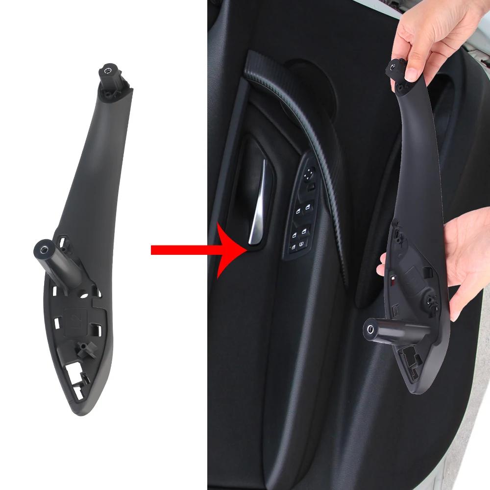 Door Panel Pull Trim Cover For BMW F30 F80 F31 F32 F34 F35 Car Inner Handle Black Front Rear Left/Right Interior Door Handles
