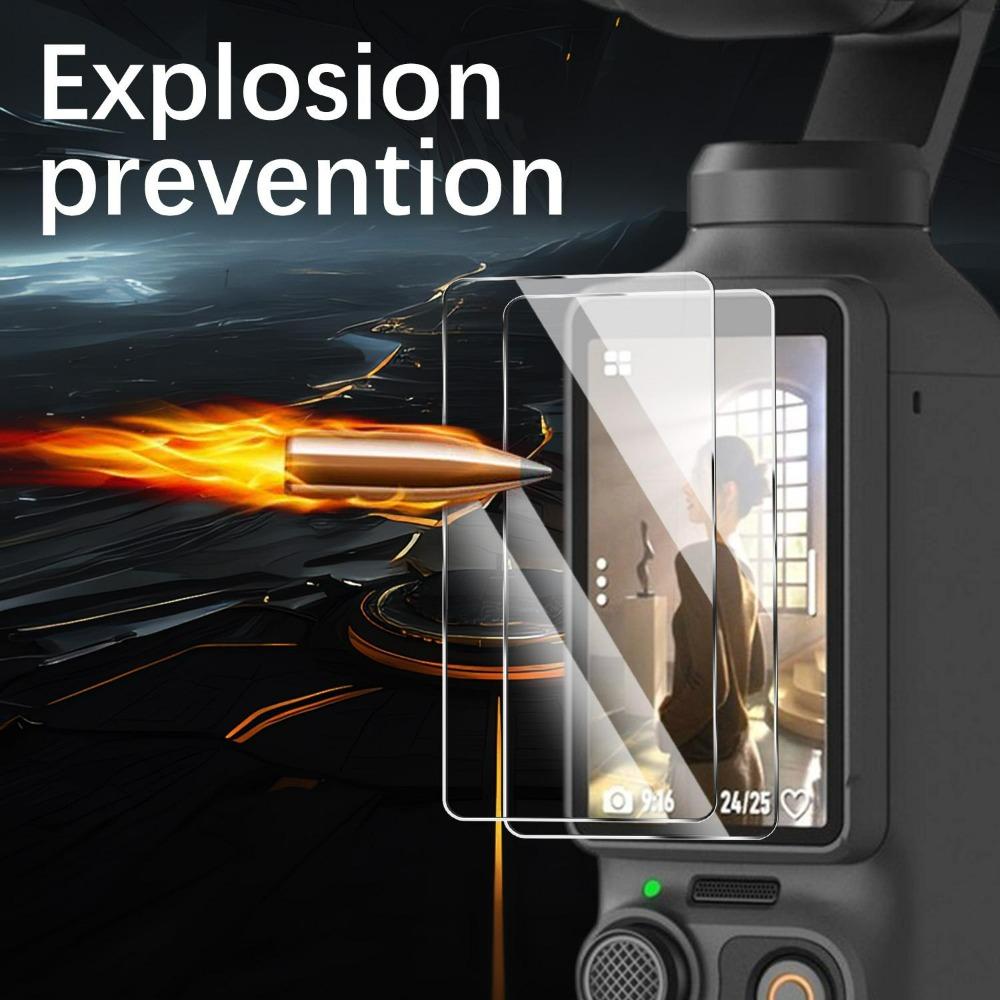 Hardness Anti-Scratch Lens Camera Film for DJI Pocket 4 Camera Films for DJI OSMO Pocket 4 Tempered Glass Film Screen Protector