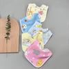 4/6/8/10pcs Waterproof Baby Feeding Bibs Infants Cute Pattern Saliva Towel Newborn Toddler Soft Burp Cloth For Kids Bib
